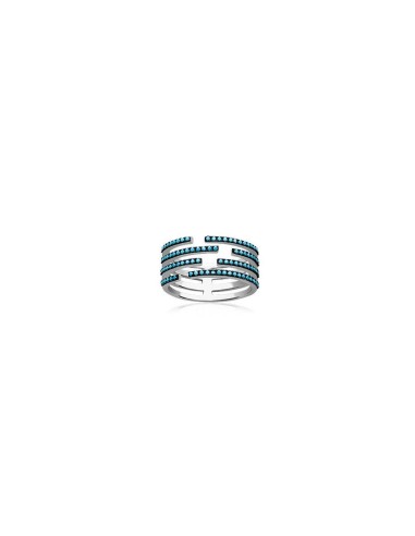 Bague argent bleu turquoise modèle Appyline