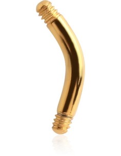 Accessoire piercing tige arcade en acier doré modèle Alicate