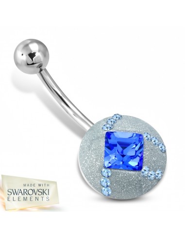 Piercing nombril bleu modèle Amydoure