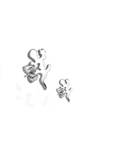 Boucles d'oreilles Salamandre en acier modèle  Aureluse