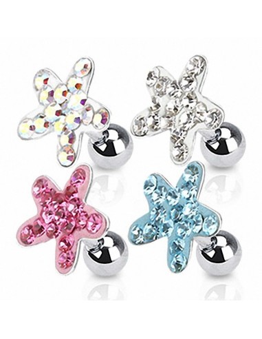 Piercing tragus strass modèle Dylaba