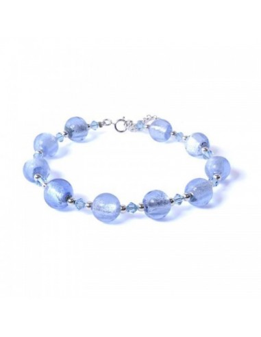 Bracelet en verre vénitien violet