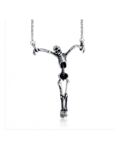 Collier en acier inoxydable Skull squelette