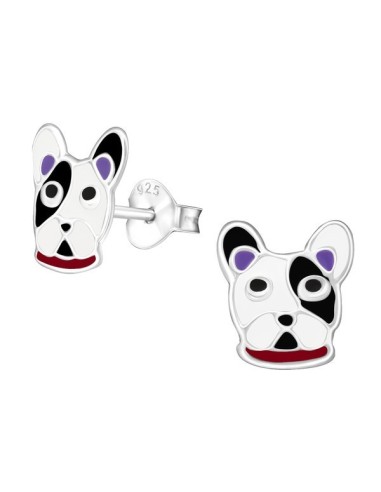 Boucles d'oreilles chien en argent modèle Arrim