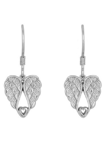 Boucles d'oreilles ailes en argent  modèle Dafrose