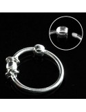 Piercing anneau argent 10 mm 