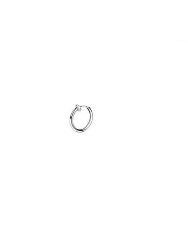 Faux piercing anneau argenté 15 mm à clip modèle Dycorase