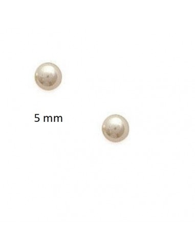 Boucles d'oreilles perles imitation en 5 mm modèle Domitienne