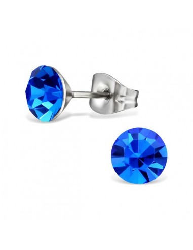 boucles d'oreille bleu