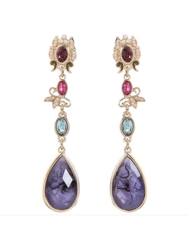 Boucles d'oreilles multicolore
