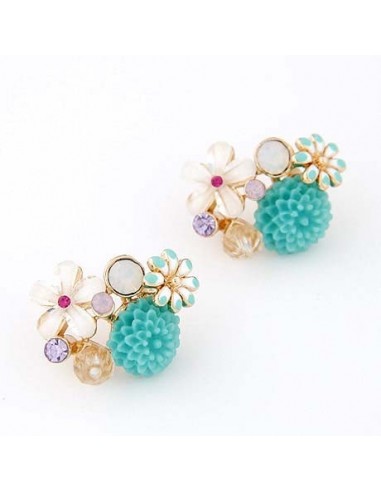 Boucles d'oreilles multicolore modèle Antonina