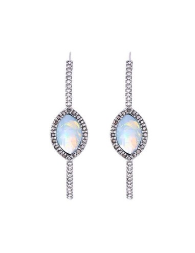 Boucles d'oreilles opale fantaisie modèle Drisusse