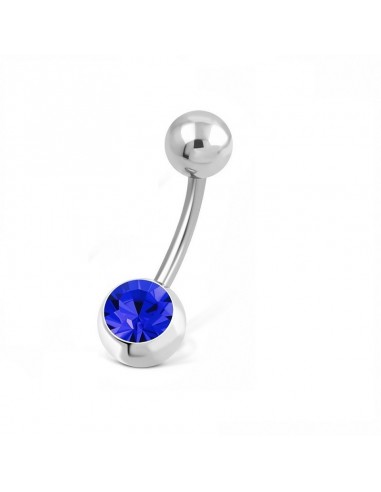 Piercing nombril nacré boule métal acrylique modèle Xynsyl