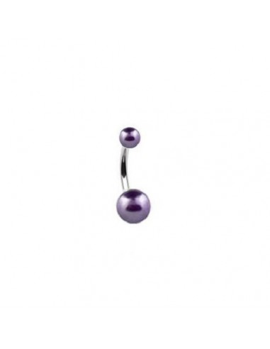Piercing nombril perle violette modèle Abolasse
