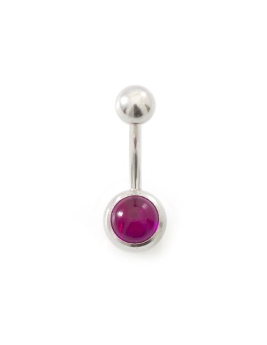 Piercing nombril rose