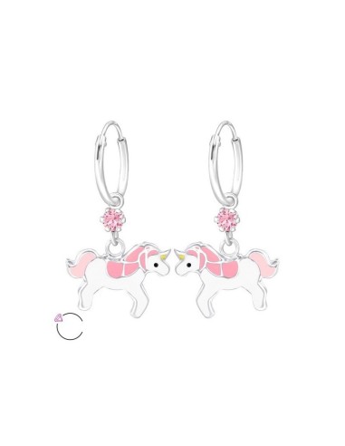  boucles-d-oreille-créoles-licorne-en-argent