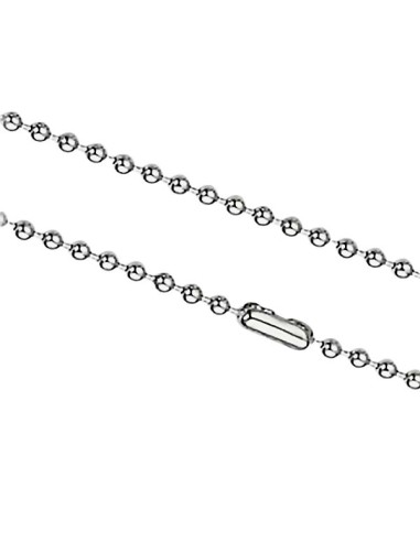 chaîne acier maille boule 60 cm modèle Benat