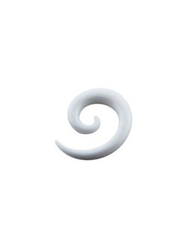 Piercing spirale acrylique blanc modèle Baesad