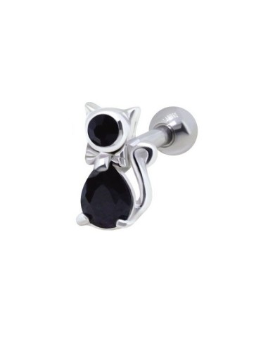 Piercing tragus chat noir