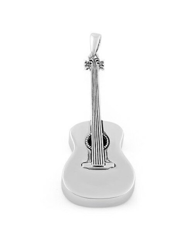 Pendentif guitare en argent