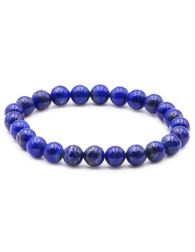 Bracelet en Lapis lazuli  perles en 8 mm