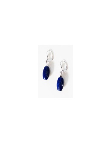 Boucles d'oreille lapis lazuli  modèle Dylhia
