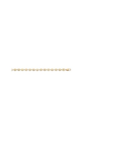 Bracelet grain de café en plaqué or 19 cm x 6 mm