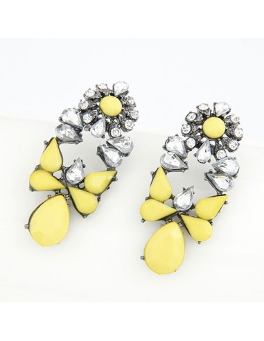 Boucles d'oreilles jaune