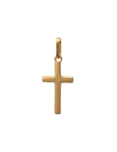 Pendentif croix plaqué or