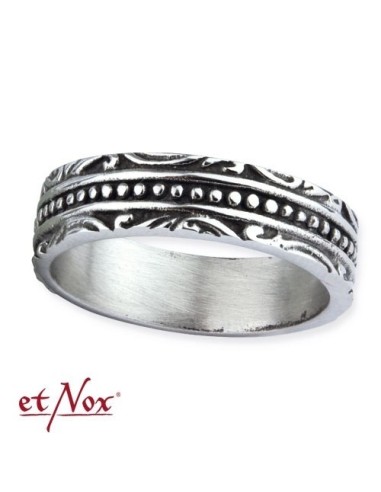 Bague acier style tribal