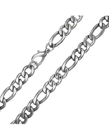 chaîne  maille figaro 1-3 acier  modèle Arulise