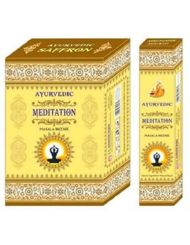 Encens Ayurvedic Méditation boîte de 15 grammes