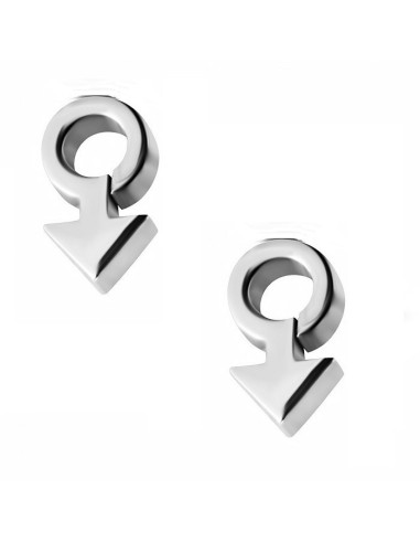 Boucles d'oreilles logo femele  modèle Bieyo