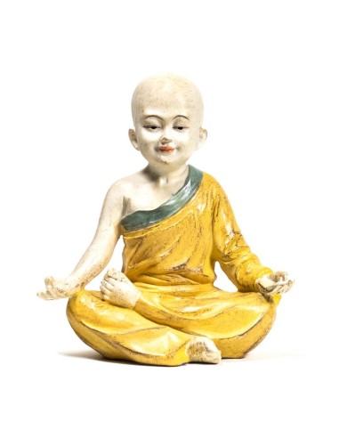 Figurine Petit moine yoga OM