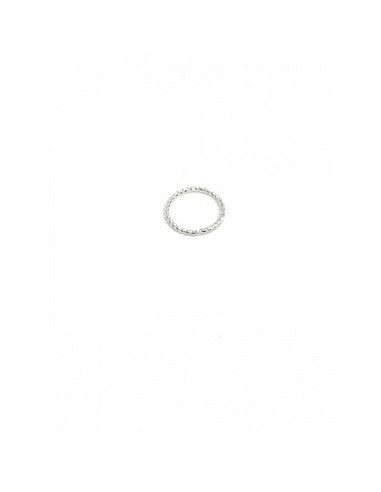 Piercing nez anneau en argent torsadé 10 mm