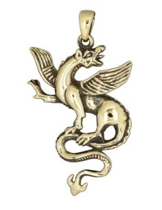 Pendentif dragon en bronze modèle Buldovi