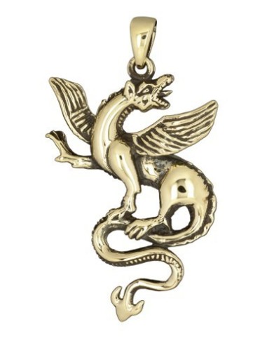 Pendentif dragon en  bronze modèle Buldovi