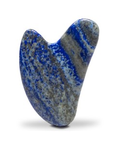 Pierre de massage gua sha en lapis lazuli