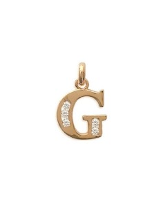 Pendentif lettre G en plaqué or