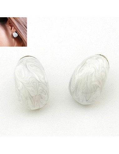 Boucles d'oreille crème Amanda