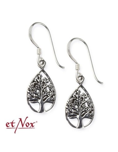 Boucles d'oreilles arbre de vie en argent