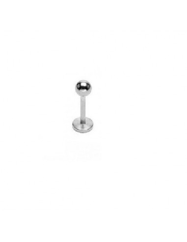 Piercing labret  boule acier 3 mm