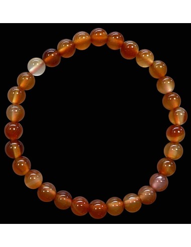 Bracelet cornaline en 6 mm