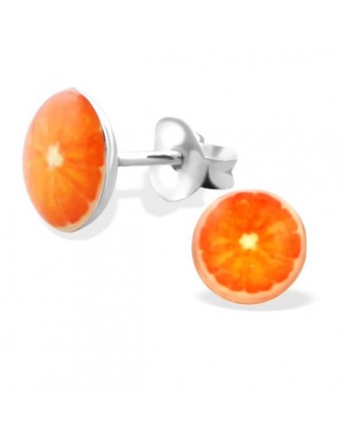 Boucles d'oreille orange