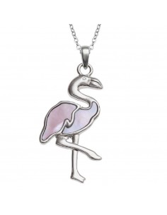Collier abalone flamand-rose Abdel
