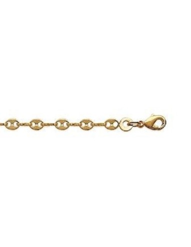 Bracelet grain de café en plaqué or 18 cm x 0.35 mm