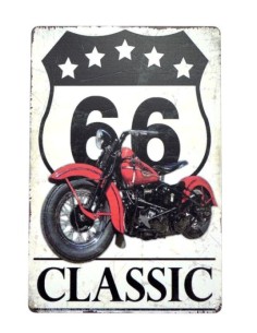 Plaque métal Route 66 Classic