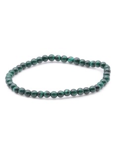 Bracelet malachite perles de 4 mm