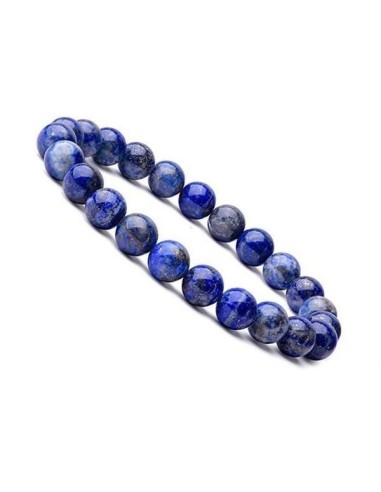 Bracelet en Lapis lazuli  perles en 5 mm