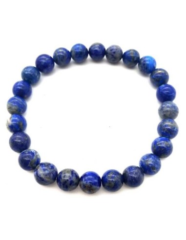 Bracelet en Lapis lazuli  perles en 10 mm